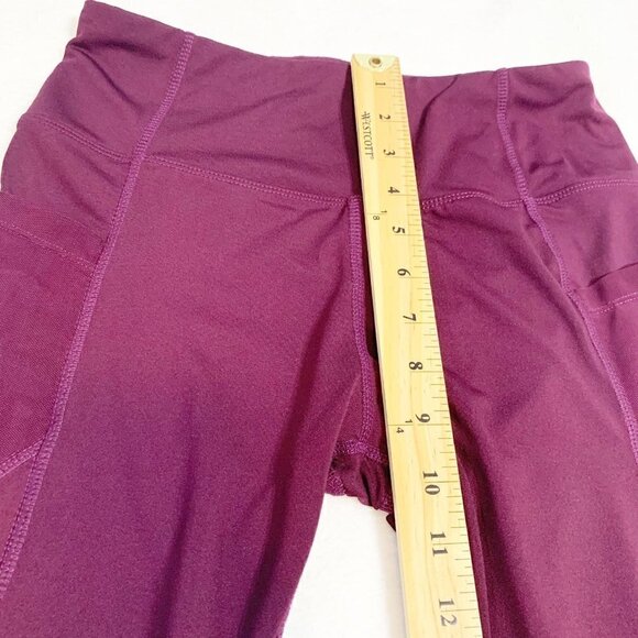CALI Sport purple plum workout yoga pilates leggings with pockets - Size Medium - Picture 5 of 8